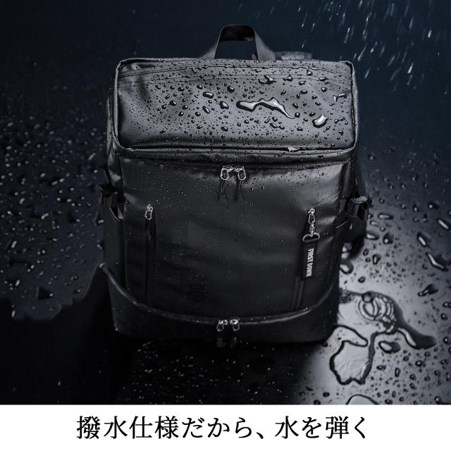 2層式 バックパック FIRSTDOWN 容量19L 撥水TPU生地 通勤 通学