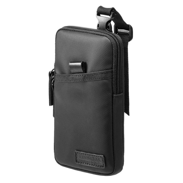 リュックベルト用 スマホポーチ 耐水タイプ ベルト取り付け 3way固定 ブラック 0 Bagop1wp の通販はau Pay マーケット サンワダイレクト