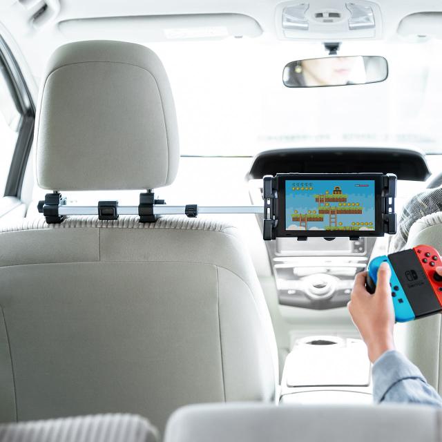 Switch 車載ホルダー ヘッドレスト固定式 アーム伸縮タイプ 後部座席用 8インチタブレット対応 0 Car084 の通販はau Pay マーケット サンワダイレクト