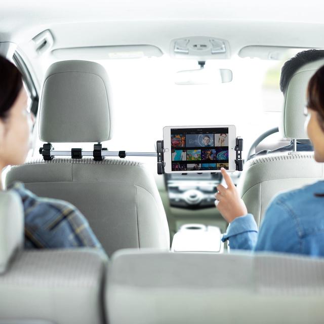 Switch 車載ホルダー ヘッドレスト固定式 アーム伸縮タイプ 後部座席用 8インチタブレット対応 0 Car084 の通販はau Pay マーケット サンワダイレクト