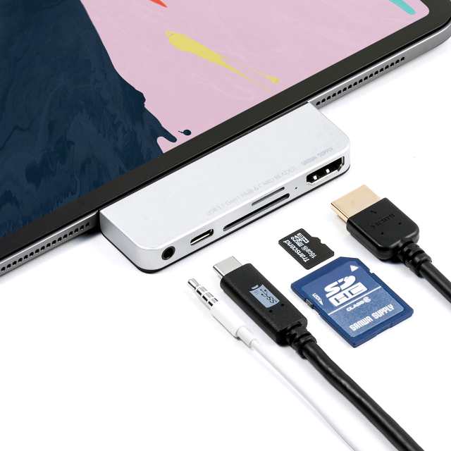 Ipad Pro 2018 Usbハブ Hdmi Usb Pd Usb Type Cポート Microsd Sd