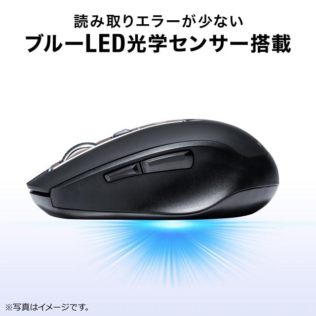 静音ワイヤレスマウス ワイヤレス ブルーledセンサー 5ボタン カウント切り替え800 10 1600 静音ボタン 400 Ma126bk の通販はau Pay マーケット サンワダイレクト