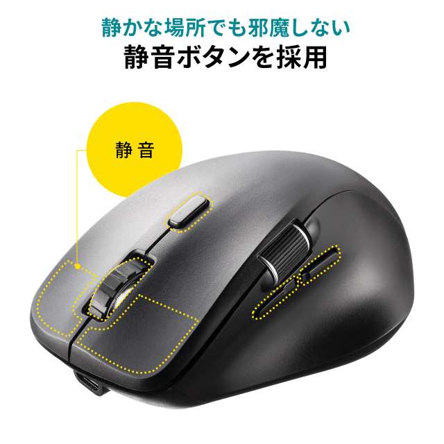 Bluetoothマウス 横スクロール サイドホイール マルチペアリング Bluetoothマウス 横スクロール サイドホイール マルチペアリング