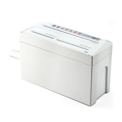 ペーパー&CD/ＤＶＤ　マイクロカットシュレッダー　未使用品 ハンディシュレッダー 家庭用 マイクロカット 2×10mm A4用紙 2枚