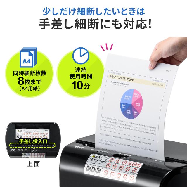 オートフィードシュレッダー 業務用 110枚 自動細断 2×10mm マイクロ