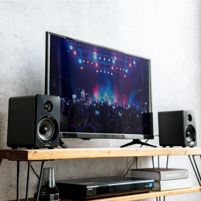 Bluetoothスピーカー PCスピーカー 3.5mm/光デジタル対応 高出力80W