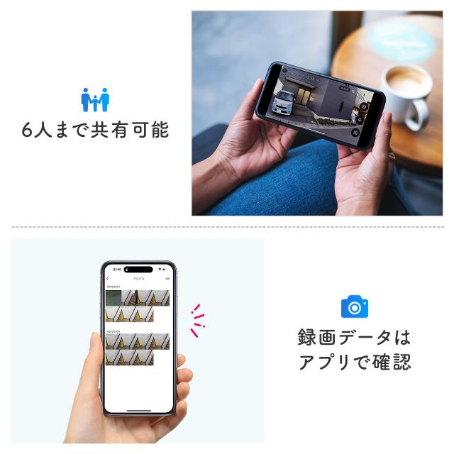 ネットワークカメラ 屋外用 IP65 電源不要 ソーラー付 LEDライト搭載 Wi-Fi 無線 防犯 夜間撮影 動体検知 相互音声会話 microSDカード録画 スマホ通知 ホワイト[400-SSA007]_15
