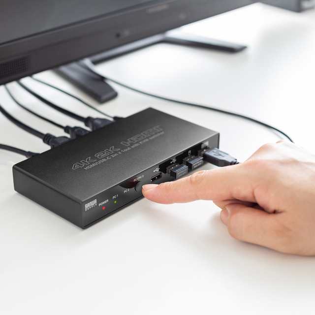 パソコン切替器 USB Type-C HDMI接続2台切り替え HDMI USB Type-C PD給電対応[400-SW037]｜au PAY  マーケット