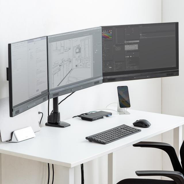 ドッキングステーション HDMI2つ 3画面出力対応 USB-C接続 専用AC付属 薄型 4K/60Hz対応[400-VGA020]_16