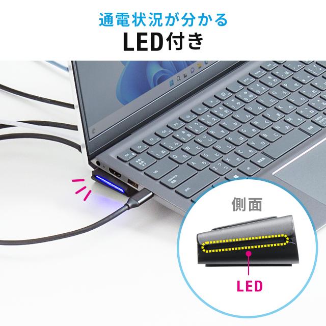 ドッキングステーション HDMI2つ 3画面出力対応 USB-C接続 スタンド機能 コンパクトサイズ 4K/60Hz対応[400-VGA021]_12