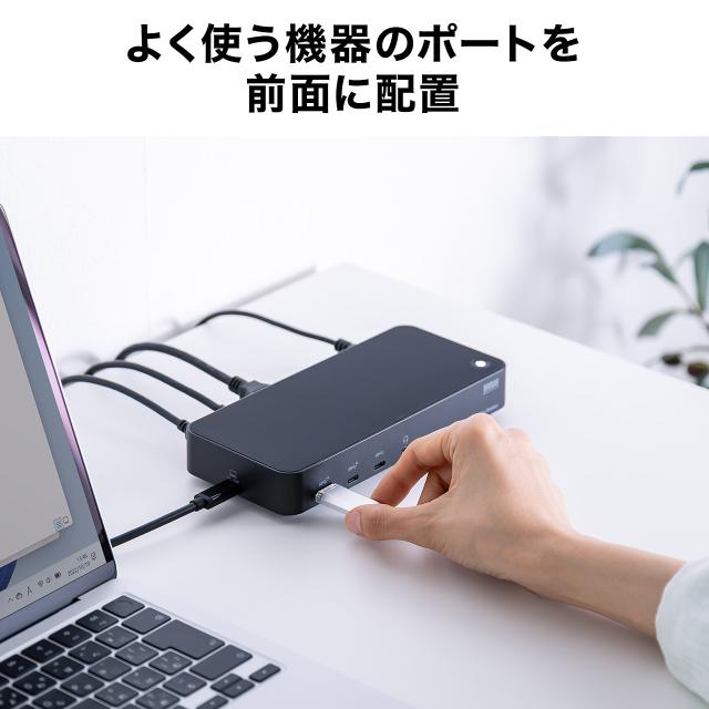ドッキングステーション HDMI2つ トリプルディスプレイ 4K 3画面