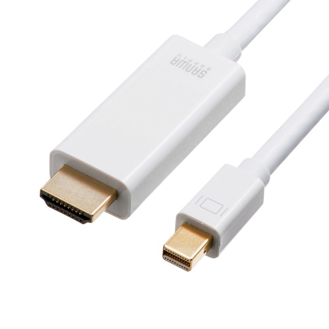 Mini Displayport Hdmi 変換ケーブル 2m 4k 60hz Hdr 対応 ホワイト