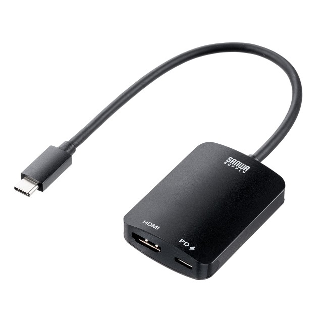 USB Type-C HDMI 変換アダプター usb type c to hdmi 変換ケーブル Type-C USB3.1 接続 パソコン タブレット ディスプレイ ミラーリング 対応 4K 60Hz