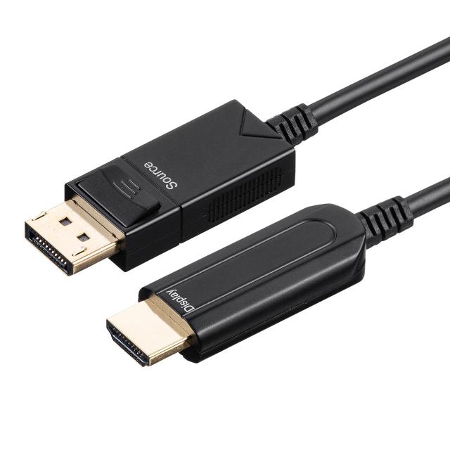 DisplayPort HDMI 取り替えっこ有線テレビ グラスファイバー 10m 4K/60サイクル相応う 黒いこと[500-KC039-10]