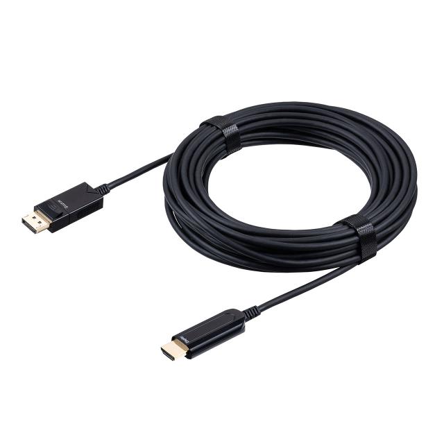 DisplayPort HDMI 取り替えっこ有線テレビ グラスファイバー 10m 4K/60サイクル相応う 黒いこと[500-KC039-10]