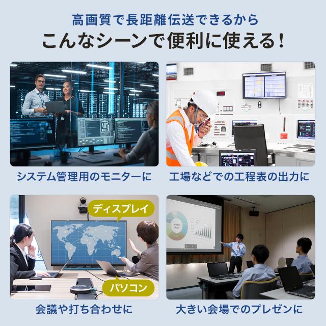 DisplayPort HDMI 取り替えっこ有線テレビ グラスファイバー 10m 4K/60サイクル相応う 黒いこと[500-KC039-10]