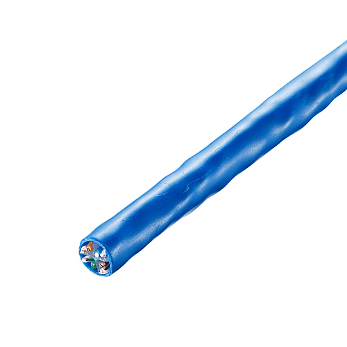 Cat6 LANケーブル 自作用 100m 単線 UTP ケーブルのみ [500-LAN6-CB100]_2