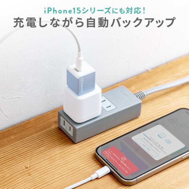 Qubii EX 1TB Type-C接続 PD60W 高速充電 iOS Android 自動バックアップ パソコン不要 容量不足解消 iPad  iPhone15対応 ローズゴールド - ストレージ・カードリーダー