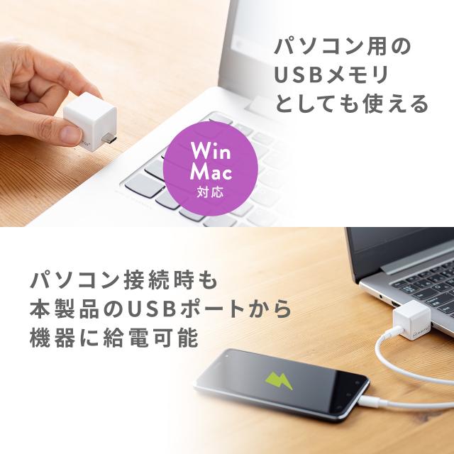 Qubii EX 512GB Type-C接続 PD60W 高速充電 iOS Android 自動バックアップ パソコン不要 容量不足解消 iPad iPhone15対応 ローズゴールド ブルー ホワイト[600-IPLBC512G]_14