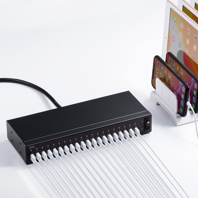 Usb充電器 ポート 2 4a出力 合計48a 一括電源スイッチ付き スマホ タブレット 充電器 700 Ac030 の通販はau Pay マーケット サンワダイレクト