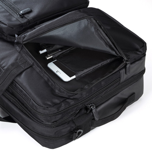 大型 3WAYビジネスバッグ 6cmマチ拡張 15.6型ノートPC収納 タブレット