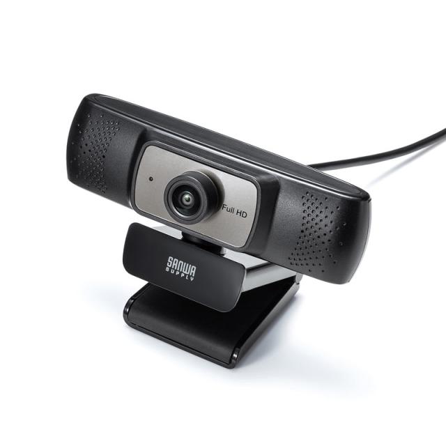 広角150° WEBカメラ フルHD画質 会議向け USBケーブル 3m[CMS-V53BK]_6