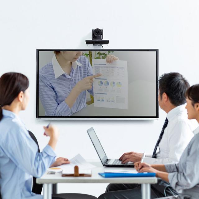 ビデオ会議用カメラ 10倍ズーム 210万画素 USB接続 Zoom Microsoft Teams[CMS-V54BK]_1