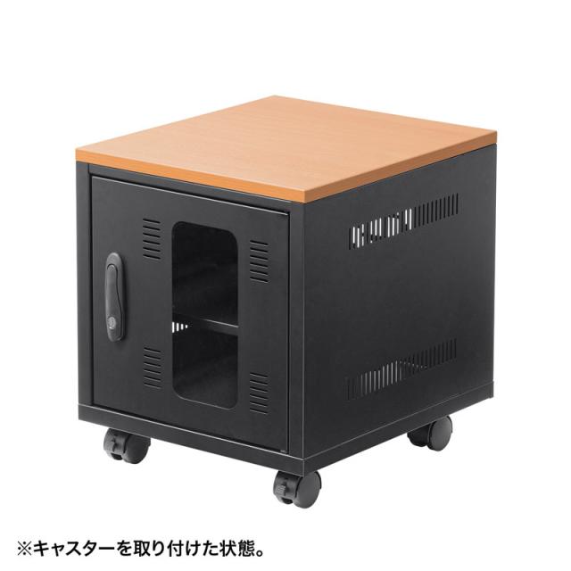 小型機器収納ボックス W400 D450mm 木目天板[CP-KBOX4BK]_8