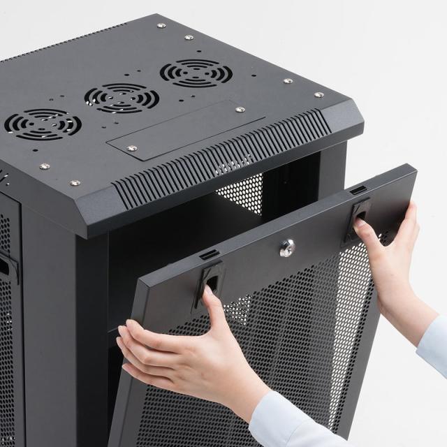 マルチ収納ラック メッシュパネル 鍵付き H1000[CP-SVCMULT6]
