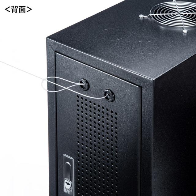 キャスター付きハブボックス 2U ブラック[CP-THBOX2UBK]_6