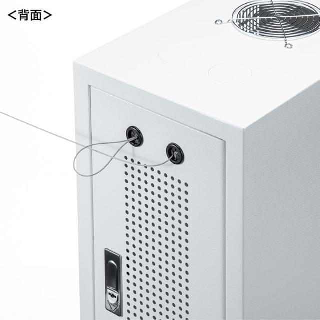 キャスター付きハブボックス 2U ホワイト[CP-THBOX2UW]_6