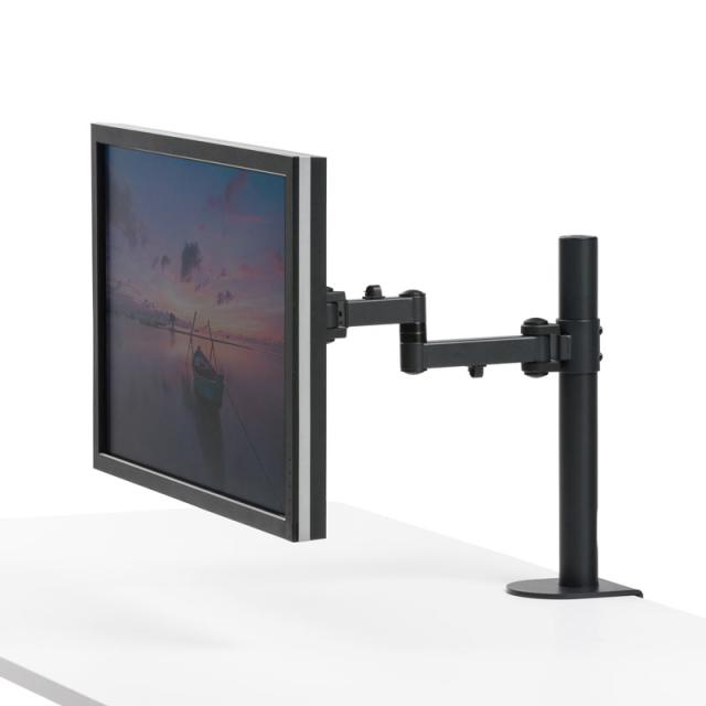 水平多関節 モニターアーム 高耐荷重 20kgまで 高さ50cm クランプ固定式 ブラック [CR-LA1701BK]_1