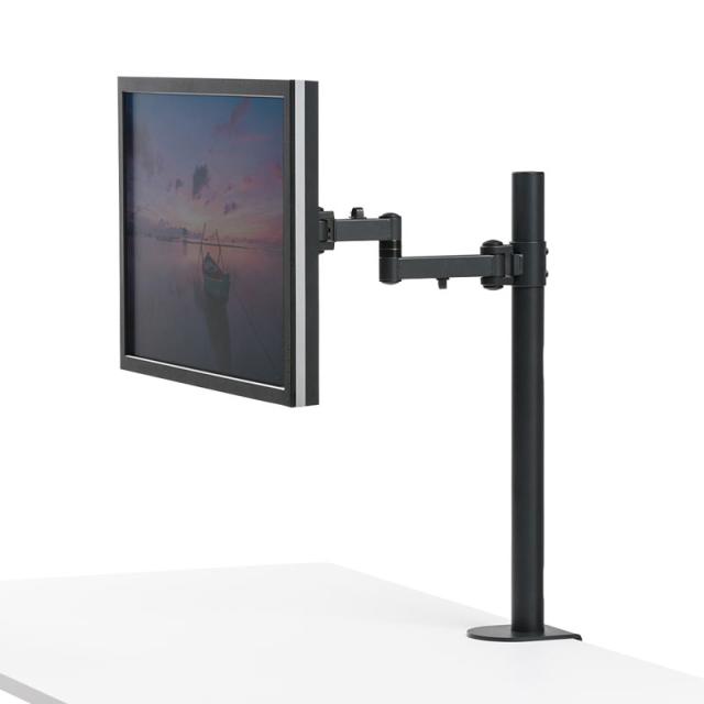 水平多関節 モニターアーム 高耐荷重 20kgまで 高さ70cm クランプ固定式 ブラック [CR-LA1702BK]_1