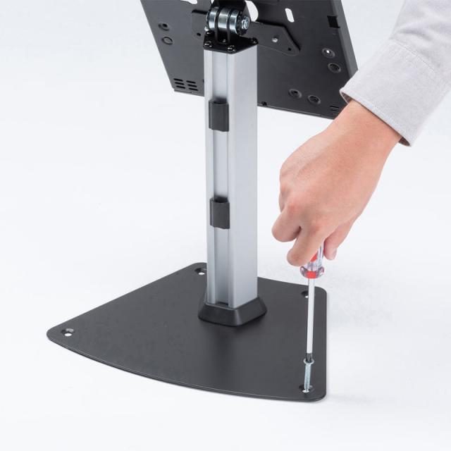 セキュリティボックス付き iPadスタンド 卓上タイプ[CR-LASTIP33]_13