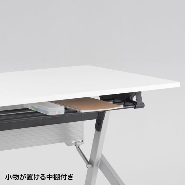 フォールディングデスク ホワイト W750×D450mm[FLD-7545W]_10