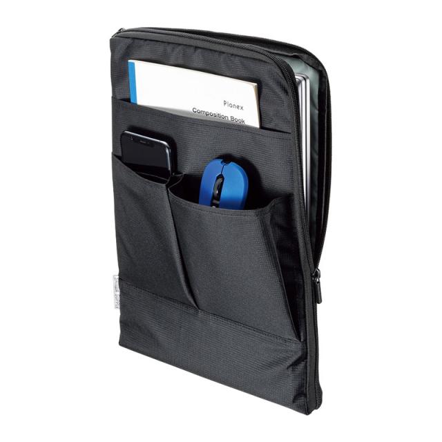 バッグインバッグ 縦型 サイズ インナーバッグ リュック 整理収納 ブラック In Ghbb1bk の通販はau Pay マーケット サンワダイレクト