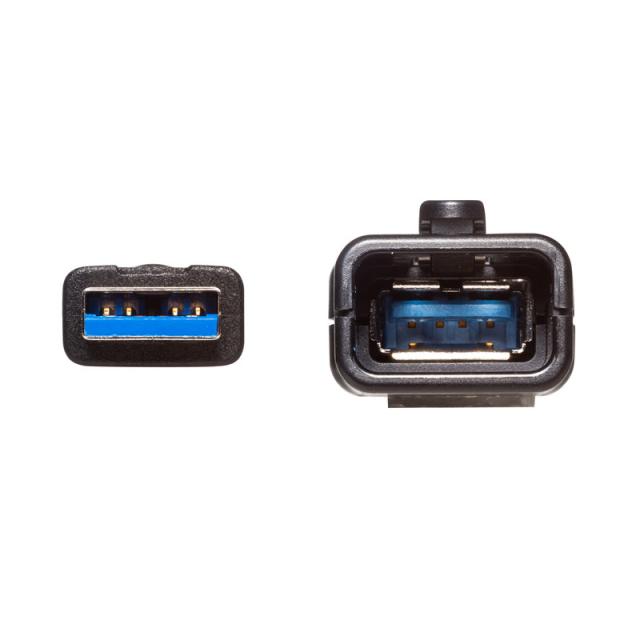 USB3.2アクティブリピーターケーブル15m 抜け止めロック機構付き[KB