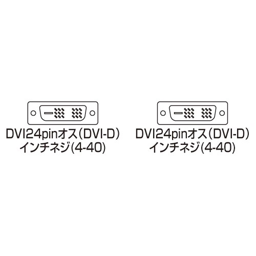 DVIケーブル シングルリンク 5m ホワイト [KC-DVI-5K] - DVIケーブル