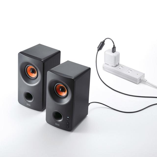 Bluetooth対応 アンプ内蔵スピーカー 10W出力 USB接続 3.5mm ステレオ
