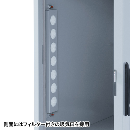 ハブ ルーター収納ボックス 6U 簡易防塵 W424×D465×H600mm[MR-FAHBOX6U]_3
