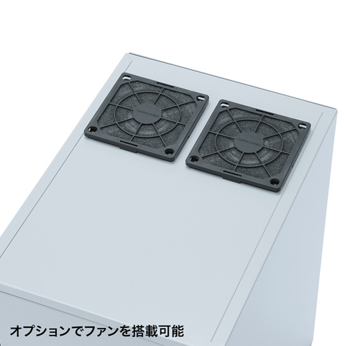 NAS HDD ネットワーク機器収納ボックス 簡易防塵 W300×D420×H500mm[MR-FAKBOX300]_4
