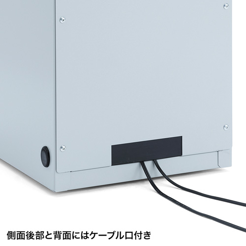 NAS HDD ネットワーク機器収納ボックス 簡易防塵 W300×D420×H500mm[MR-FAKBOX300]_5
