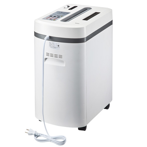 電動シュレッダー マイクロカット 12×2mm A4 6枚 CD DVD カード 細断 業務用 [PSD-AA6212]_11