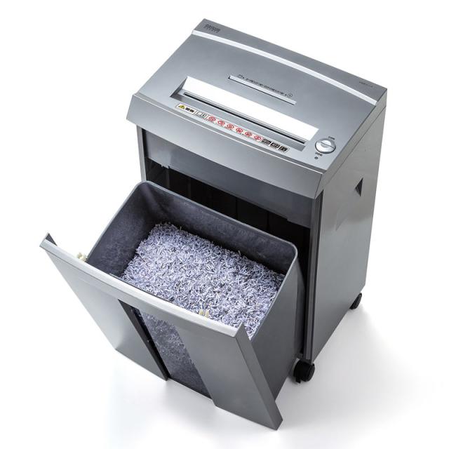 シュレッダー 業務用 マイクロカット 2×10mm A4用紙 最大10枚 連続40分 CD DVD カード対応 [PSD-M4010] シュレッダー 業務用 マイクロカット 2×10mm A4用紙 最大10枚 連続40分