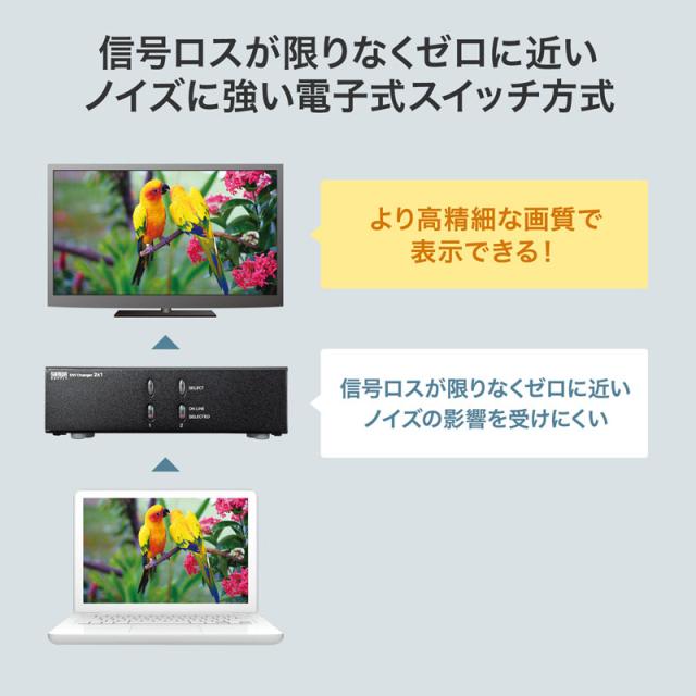 ディスプレイ切替器 DVI24pin用 2回路[SW-EDV2N2]_9