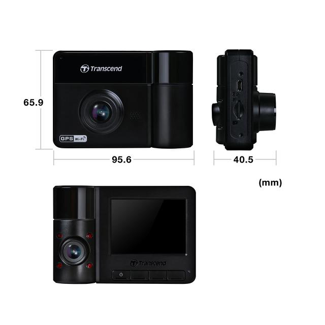 ドライブレコーダー microSD 64GB付属 吸盤固定仕様 Transcend