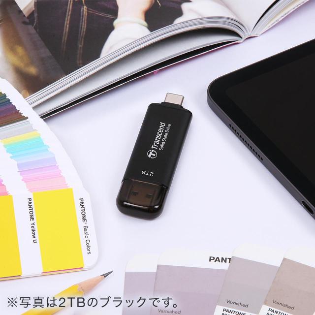 Transcend ESD310 ポータブルSSD 1TB シルバー TS1TESD310S[TS1TESD310S]_2