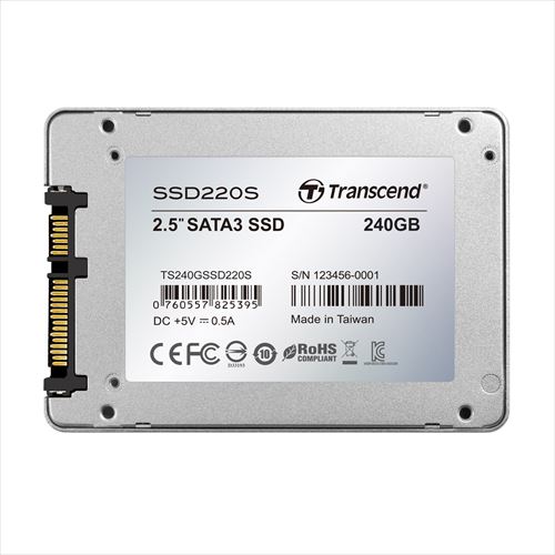 2.5インチ SATA SSD 240GB 6Gb/s Transcend [TS240GSSD220S]_2