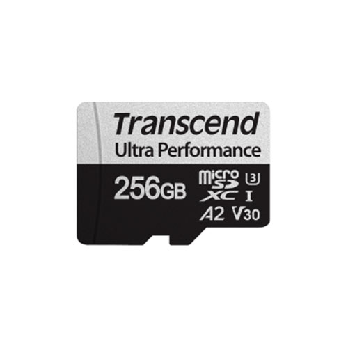 microSDカード 256GB Class10 UHS-I U3 A2 V30 SDカード変換アダプタ付 Transcend [TS256GUSD340S]_1
