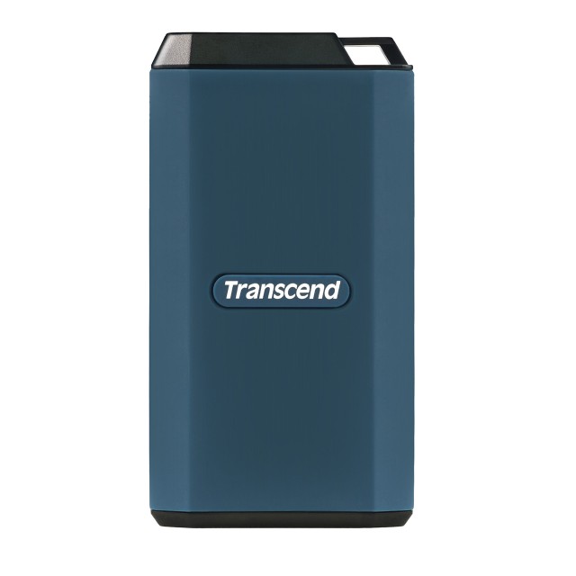 Transcend ポータブルSSD 2TB 最大2000MB/s 小型 耐衝撃 IPX5防水 Type-C / USB A 外付け USB20Gbps iPhone15対応 ネイビー[TS2TESD410C]